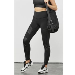 Alo High Waisted Moto Leggings Size S